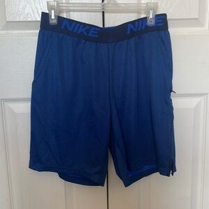 Nike Dri-Fit Shorts with zipper pocket Blue Adult M